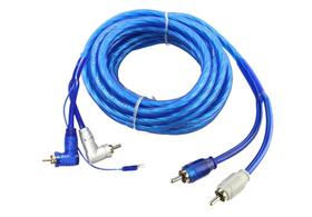 Cabo RCA 5m Injetado azul BULLZ AUDIO BULLZ5MT Cabo RCA 5m Injetado azul BULLZ AUDIO BULLZ5MT