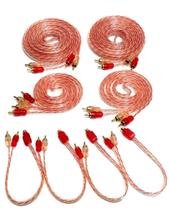 Cabo RCA Alta Qualidade 2 de 5 Metros 2 de 1,5M e 4 Y 2M1F