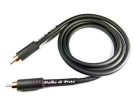 Cabo RCA Áudio Dupla Blindagem Banhado a Ouro MDP Termo Preto (Selecione o Tamanho) Cabo RCA Áudio Dupla Blindagem Banhado a Ouro MDP Termo Preto (Selecione o Tamanho)