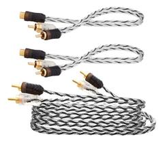 Cabo Rca Automotivo Taramps 5 Metros + Par Cabo Y 1 Fêmea 2m