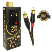 Cabo rca black series 2 + 2 rca 100% cobre - 1.20m pix, 018-0429