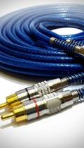 Cabo RCA Blindado 5 Metros Conector Dourado Cabo RCA Blindado 5 Metros Conector Dourado