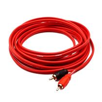 Cabo RCA Blindado 5 Metros Premium Antirruido Conector Banhado a Ouro Som Cabo Automotivo - Nakamichi