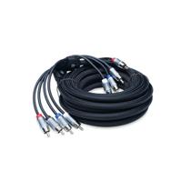 Cabo RCA blindagem dupla 04 vias POWERBASS 5mts XRCA-174