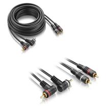 Cabo Rca Conector L 5 Metros Emborrachado Multilaser AU501 Cabo Rca Conector L 5 Metros Emborrachado Multilaser AU501