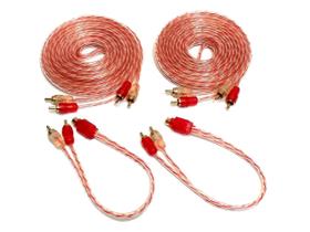 Cabo RCA Cristal de Alta Qualidade 2 de 5 Metros e 2 Y 2M1F