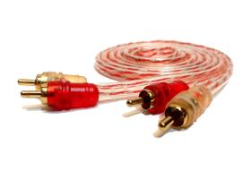 Cabo rca cristal injetado 1,5 metros 1,5m audio automotivo Cabo rca cristal injetado 1,5 metros 1,5m audio automotivo