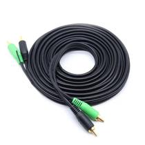 Cabo Rca De 5 Metros Preto 4mm Injetado Som