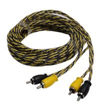Cabo Rca de Interconexão Estéreo 5 Metros Uniq Cable Amarelo