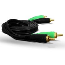 Cabo RCA Duplo 3 Metros 4mm Blindado Injetado Alta Qualidade Cabo RCA Duplo 3 Metros 4mm Blindado Injetado Alta Qualidade