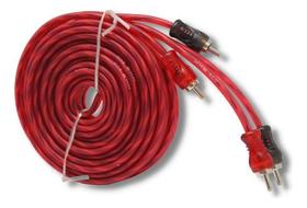 Cabo Rca Flexível 5 Metros Kx3 Vermelho Som Automotivo 5mt
