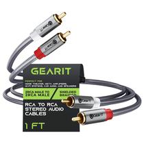Cabo RCA GearIt 2RCA macho para 2RCA macho, áudio estéreo de 30 cm