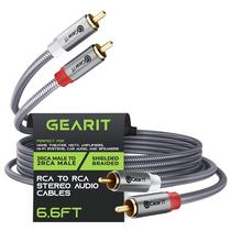 Cabo RCA GearIt 2RCA macho para áudio estéreo macho 2RCA 2m