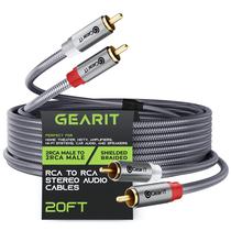 Cabo RCA GearIt 2RCA macho para áudio estéreo macho 2RCA 6m