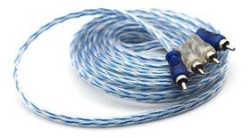 Cabo Rca Injetado 5 Metros Tech One Prata E Azul Cabo Rca Injetado 5 Metros Tech One Prata E Azul