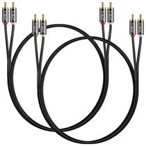 Cabo RCA J&D banhado a ouro 2RCA macho para 2RCA macho de 1,8 m (pacote com 2) Cabo RCA J&D banhado a ouro 2RCA macho para 2RCA macho de 1,8 m (pacote com 2)