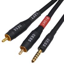 Cabo RCA/MP3/DAC 4,4mm (60cm) - Preto - CESS-262
