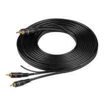 Cabo Rca Permak Ouro 5M Fio 4Mm Preto Cabo Rca Permak Ouro 5M Fio 4Mm Preto