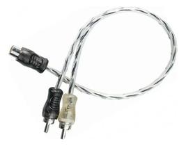 Cabo RCA Preto Y Dupla Blindagem Injetado Espiral Ouro Instalação Som Automotivo Plug Metal 2M/1F Fio 4mm Módulo Audio Cabo RCA Preto Y Dupla Blindagem Injetado Espiral Ouro Instalação Som Automotivo Plug Metal 2M/1F Fio 4mm Módulo Audio