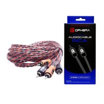 Cabo RCA Profissional Ophera 3 Metros 100 Cobre OFC Alta Performance para Som Automotivo 4621