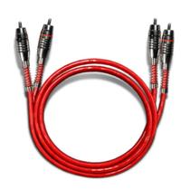 Cabo Rca Som Carro 1 Metros Blindado Stetsom 2 Rca Macho