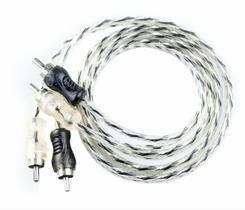 Cabo Rca Svart Injetado 1 Metro Plug Metal 4mm Preto/prata Cabo Rca Svart Injetado 1 Metro Plug Metal 4mm Preto/prata
