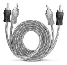 Cabo Rca Svart Listrado Preto Prata 4mm 1 Metro Cabo Rca Svart Listrado Preto Prata 4mm 1 Metro