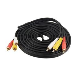 Cabo Rca X Rca 10m 10 Metros Av 3+3 Áudio Vídeo Tv Dvd Net