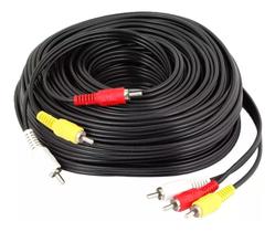 Cabo Rca X Rca 10m 10 Metros Av 3+3 Áudio Vídeo Tv Dvd Net Cabo Rca X Rca 10m 10 Metros Av 3+3 Áudio Vídeo Tv Dvd Net