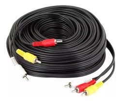 Cabo Rca X Rca 15m 15 Metros Av 3+3 Áudio Vídeo Tv Dvd Net Cabo Rca X Rca 15m 15 Metros Av 3+3 Áudio Vídeo Tv Dvd Net