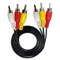 Cabo Rca X Rca Av 3 Vias 1,5 Metros Cores Variadas