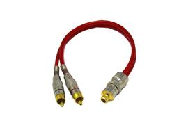 CABO RCA Y D-LUX 1F2M vermelho - blindado
