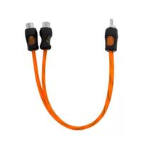 CABO RCA Y KX3 LARANJA FLEXIVEL - 2F1M (invertido)