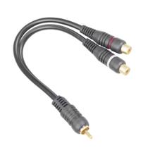 Cabo Rca Y Multilaser 1 Rca-Macho 2 Rca-Fêmea 20 Cm