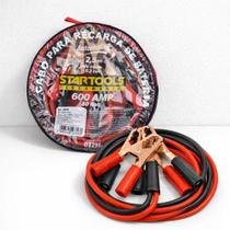 Cabo Recarga Bateria 600A 2,5m De Carro Moto Caminhão Estojo Cabo Recarga Bateria 600A 2,5m De Carro Moto Caminhão Estojo