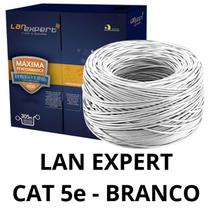 Cabo Rede Cat5e Lan Expert UTP Branco 100% Cobre 305m UV
