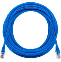 Cabo Rede Cat6 20m Com Rj45 Crimpado Azul Lan Utp 20 Metros