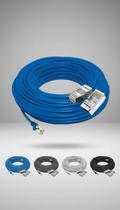 Cabo Rede Cat6 25m 100% Cobre Crimpado Azul Cabo Rede Cat6 25m 100% Cobre Crimpado Azul