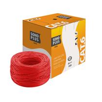 Cabo Rede Cat6 Furukawa Soho Plus U/UTP Vermelho 305m Cmx Cabo Rede Cat6 Furukawa Soho Plus U/UTP Vermelho 305m Cmx
