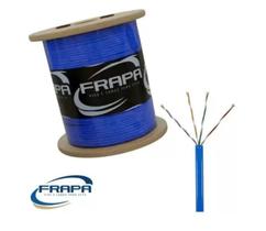 Cabo Rede Cftv Informatica Caixa 300mts Azul Cat 5e 04pares - Frapa