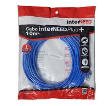 Cabo Rede Ethernet Interneed 10 Metros Alta Velocidade Internet Residencial Escritorio Gamer