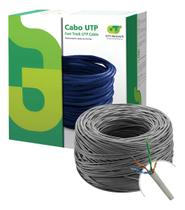 Cabo Rede Utp 100 Cobre Cat6 Gts Network Cinza 305 Metros