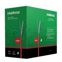Cabo Rede Utp Cat6 Cmx 305m Impact Giga - Ig6cvm Intelbras
