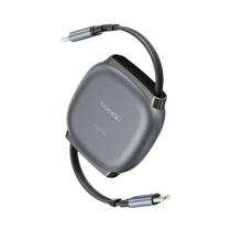 Cabo Retrátil Tipo C De 100W Carregador Rápido Mini Tamanho Para iPhone 16 15 pro Max Samsung Cabo