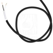 Cabo Revestido de Tecido 1 Metro Cor Preto Cabo Revestido de Tecido 1 Metro Cor Preto