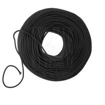 Cabo Revestido de Tecido 100 Metros Cor Preto Cabo Revestido de Tecido 100 Metros Cor Preto