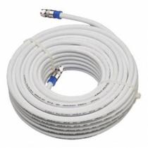 Cabo Rg6 Branco 10m Metros Rg06 Coaxial Antena Tv Crimpado Cabo Rg6 Branco 10m Metros Rg06 Coaxial Antena Tv Crimpado