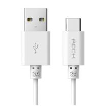 Cabo Rock C4 USB-C / Type-C para USB Fast Charger 3A 100cm - Branco