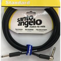 Cabo Santo Angelo Angel Textil Ltx P10XP10 10ft Plug L 3,05m Preto Cabo Santo Angelo Angel Textil Ltx P10XP10 10ft Plug L 3,05m Preto