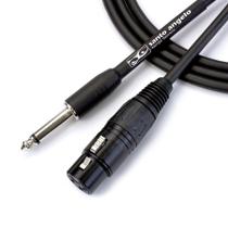 Cabo Santo Angelo Ninja Microfone P10 - Xlr Femea - 6 Metro